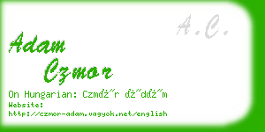 adam czmor business card